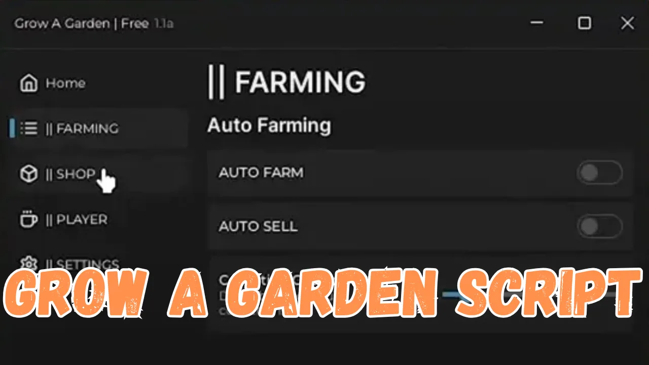 Grow a garden script